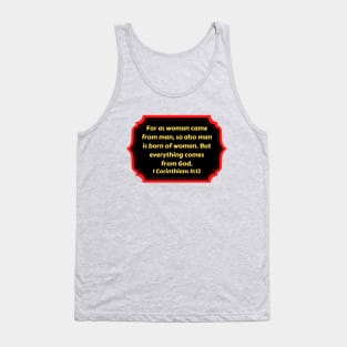 Bible Verse 1 Corinthians 11:12 Tank Top